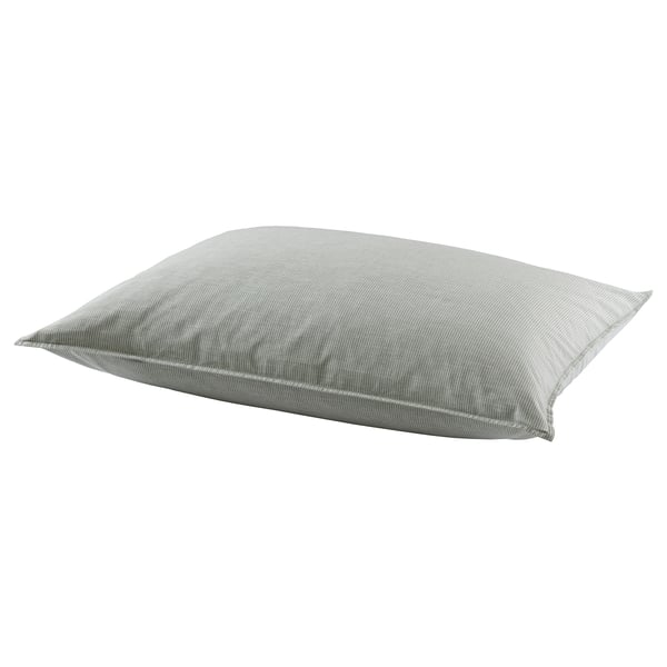 BERGPALM Pillowcase, green/stripe, 70x100 cm