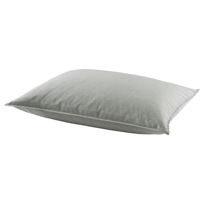 BERGPALM Pillowcase, green/stripe, 70x100 cm