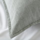 BERGPALM Pillowcase, green/stripe, 70x100 cm