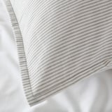 BERGPALM Pillowcase, grey/stripe, 70x100 cm