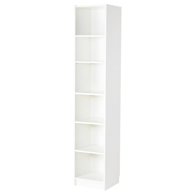 BILLY Bookcase, white, 40x39x202 cm