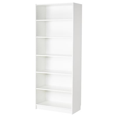BILLY Bookcase, white, 80x39x202 cm