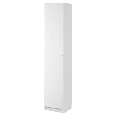 BILLY / OTTEBOL Bookcase with doors, white, 40x41x202 cm