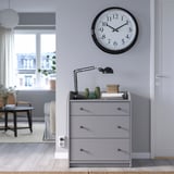 BRAVUR Wall clock, black, 59 cm