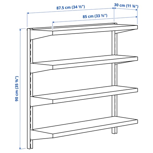 Illustration with measurements for the product: BROR.