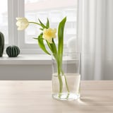CHILIFRUKT Vase/watering can, clear glass, 21 cm