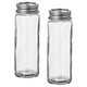 Option: CITRONHAJ Salt and pepper shakers, clear glass/stainless steel, 12 cm