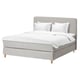 Option: DUNVIK Divan bed, Valevåg firm/Nisseholm Gunnared beige, 140x200 cm