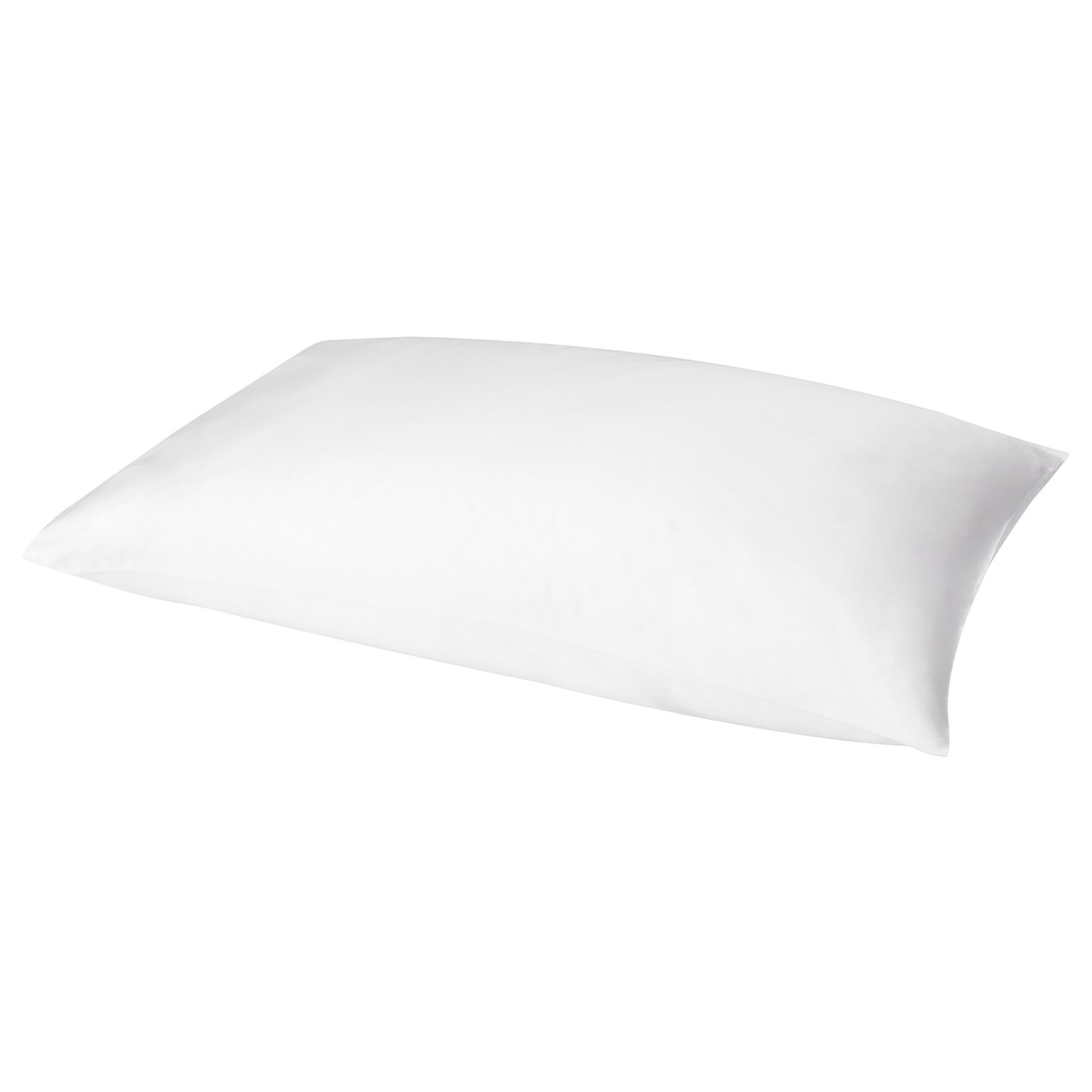 White DVALA pillowcase, made from 100% cotton, rectangular shape, smooth design.