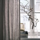 DYTÅG Curtains, 1 pair, light grey/with heading tape, 145x250 cm