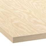 EKBACKEN Custom made worktop, plywood effect/laminate, 30-45x2.8 cm