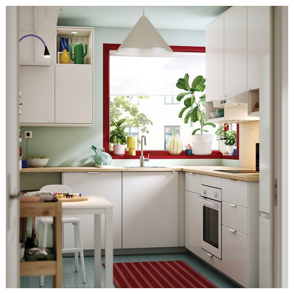 EKBACKEN Custom made worktop, plywood effect/laminate, 30-45x2.8 cm
