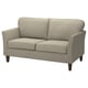 Beige loveseat in elegant fabric