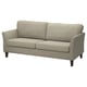 Grey ikea EKHOLMA sofa with sleek arms.