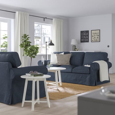 EKTORP 3-seat sofa, Kilanda dark blue
