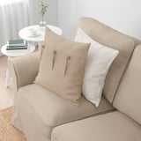 EKTORP 3-seat sofa, with chaise longue/Hillared beige