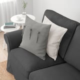 EKTORP 3-seat sofa, with chaise longue/Tallmyra medium grey