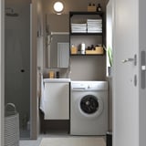 ENHET Bathroom, anthracite/white, 44x43x87 cm