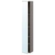 Option: ENHET Hi cb w 4 shlvs/door, grey/mirror glass, 30x32x180 cm
