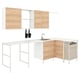Option: ENHET Laundry, white/oak effect, 269.5x139x63.5 cm
