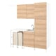 Option: ENHET Laundry, white/oak, 199x63.5x222.5 cm