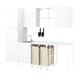 Option: ENHET Laundry, white, 261.5x63.5x222.5 cm