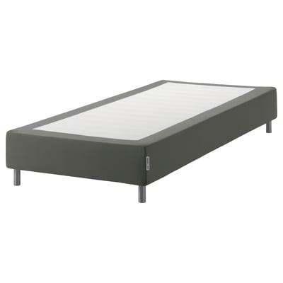 ESPEVÄR Slatted mattress base with legs, dark grey, 90x200 cm