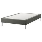 ESPEVÄR Slatted mattress base with legs, dark grey, 140x200 cm