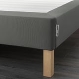 ESPEVÄR Slatted mattress base with legs, dark grey, 140x200 cm