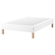 Option: ESPEVÄR Slatted mattress base with legs, white, 140x200 cm
