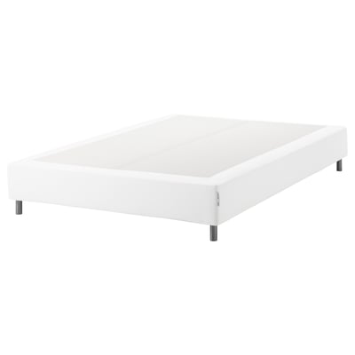 ESPEVÄR Sprung mattress base with legs, white, 140x200 cm