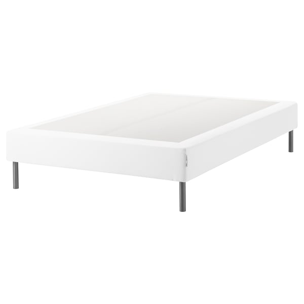 ESPEVÄR Sprung mattress base with legs, white, 140x200 cm