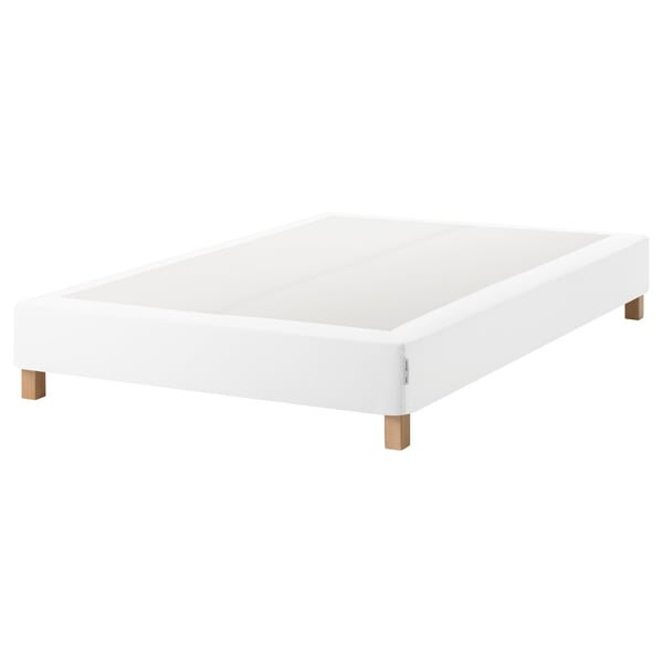 ESPEVÄR Sprung mattress base with legs, white, 140x200 cm