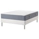 ESPEVÄR/VÅGSTRANDA Divan bed, white/medium firm light blue, 140x200 cm