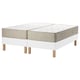 ESPEVÄR/VATNESTRÖM Divan bed, white/firm/medium firm natural, 180x200 cm