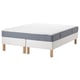 ESPEVÄR/VESTERÖY Divan bed, white/firm light blue, 160x200 cm