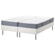 ESPEVÄR/VESTMARKA Divan bed, white/firm light blue, 180x200 cm
