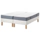 ESPEVÄR/VESTMARKA Divan bed, white/firm/medium firm light blue, 180x200 cm