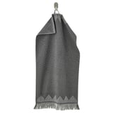 FJÄLLSTARR Hand towel, dark grey, 40x70 cm