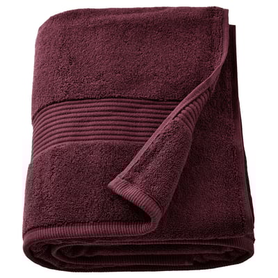 FREDRIKSJÖN Bath sheet, deep red, 100x150 cm