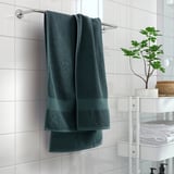 FREDRIKSJÖN Bath towel, grey-turquoise, 70x140 cm