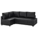 FRIHETEN Corner sofa-bed with storage, with extra back cushions/Bomstad black