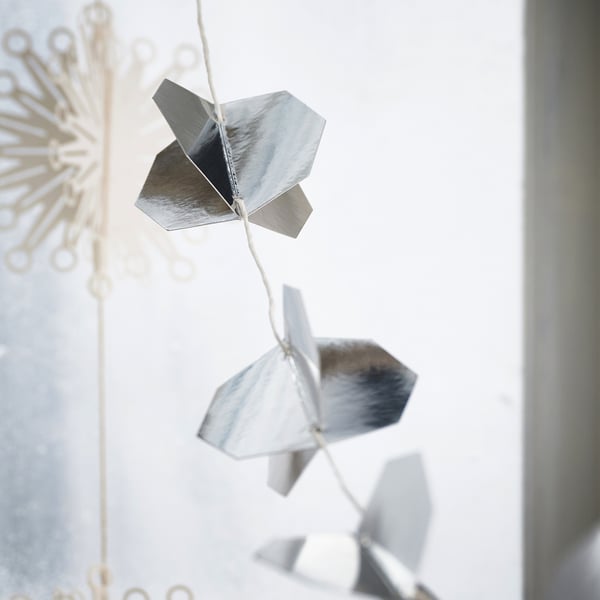 FRÖJDA Garland, chrome effect, 3.0 m