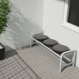 FRÖSÖN/DUVHOLMEN Chair cushion, outdoor, dark grey, 35 cm