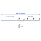 GETKÅL LED lighting chain, adjustable colour outdoor, 35.7 m