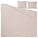 GULLNATTLJUS Duvet cover and 2 pillowcases, white/floral pattern, 240x220/50x60 cm