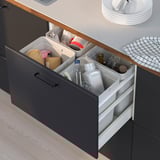 HÅLLBAR Bin, light grey, 10 l