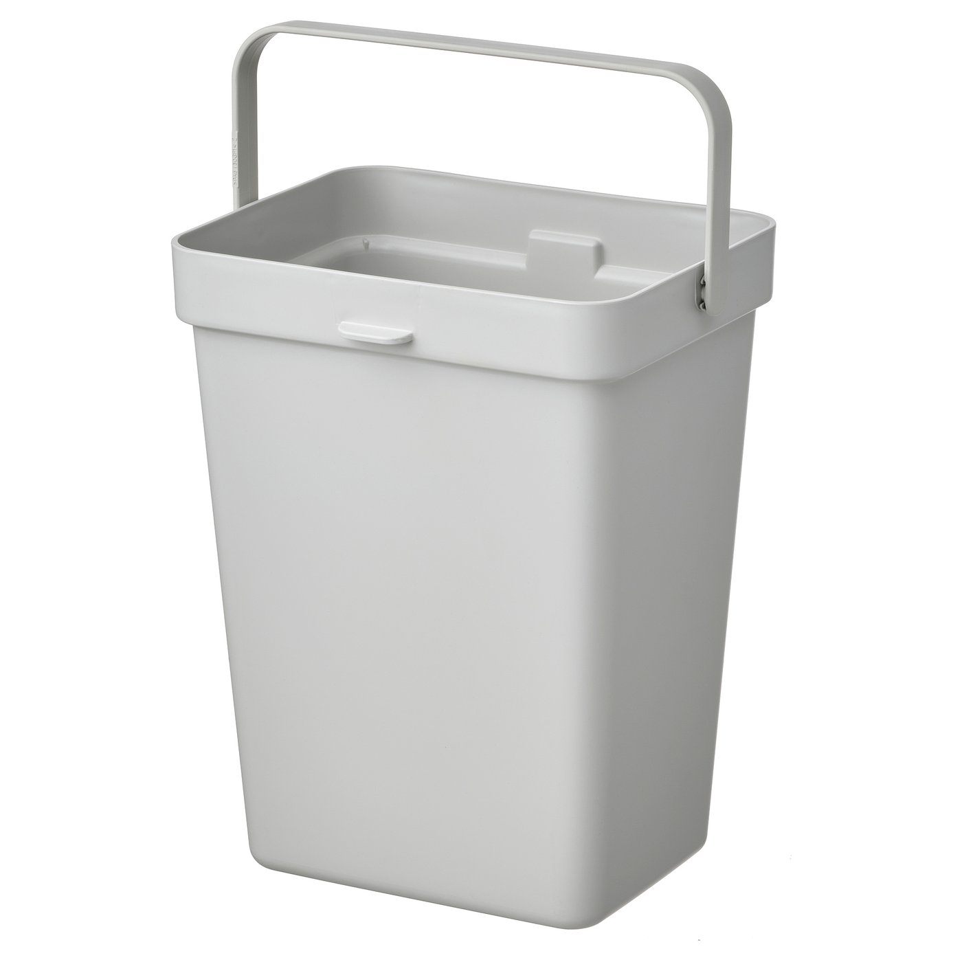 A light grey HÅLLBAR waste sorting bin with a handle, designed for recycling.