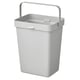 Option: HÅLLBAR Bin, light grey, 10 l