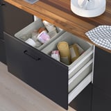 HÅLLBAR Bin, light grey, 22 l